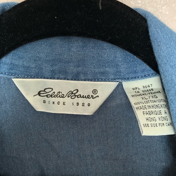 Vintage Eddie Bauer jean shirt - Picture 4 of 4